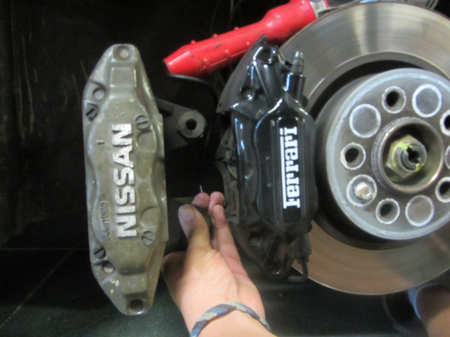 front caliper comparison to ferrari f355 caliper